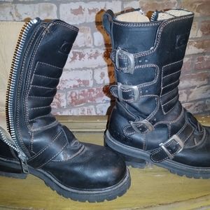 Black gbx motorcycle boots